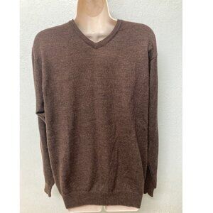 Merona Men Merino Wool Sweater Size M Brown